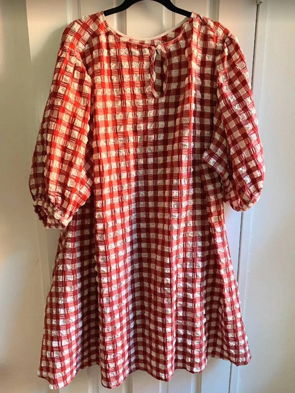 Wray NYC Orion Dress Red Lipstick Check Sz 3X 3XL Plus